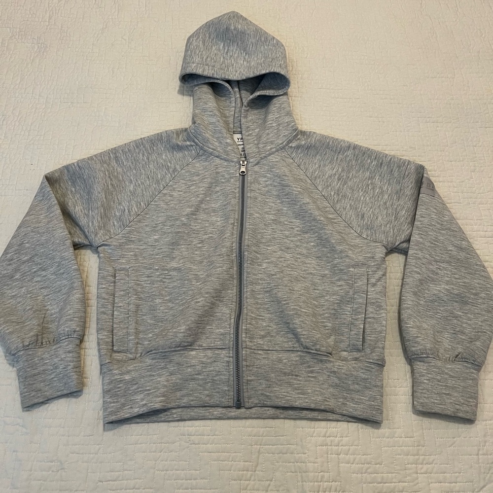 abercrombie kids Heather Gray YPB Neoknit Zip Up Size 11/12